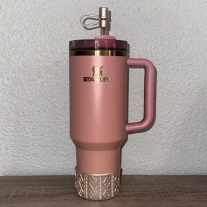 Stanley Quencher 40oz ANTIQUE PINK with accessories/Free gift NWOT